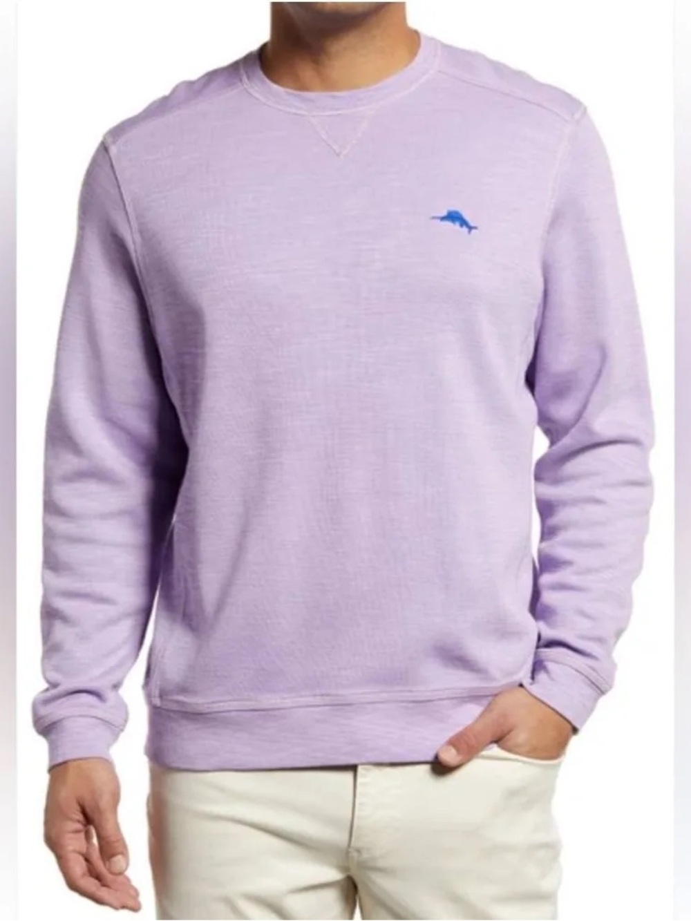 Tommy Bahama Tobago Bay Crewneck Sweatshirt in purple Lavender